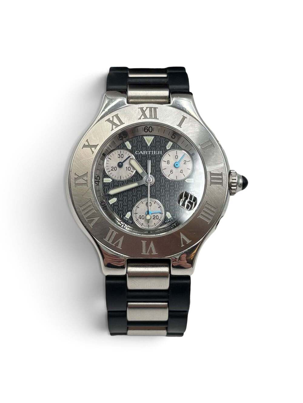 Cartier Must 21 Chronoscaph Steel Chronograph Watch